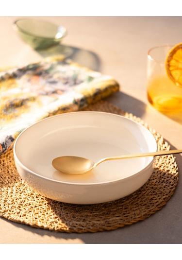 Grasse Yemek Tabağı - Krem Ekru