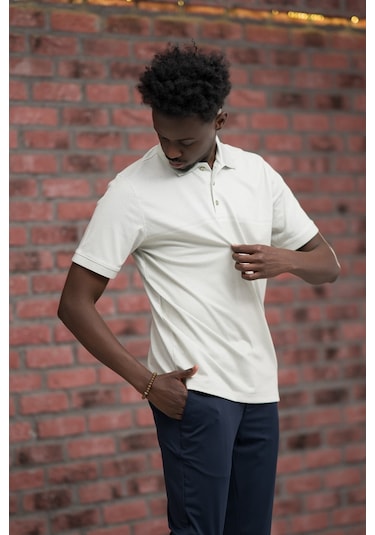 Advante Regular Fit Likralı Pano Desenli Polo Yaka T-shirt Mint