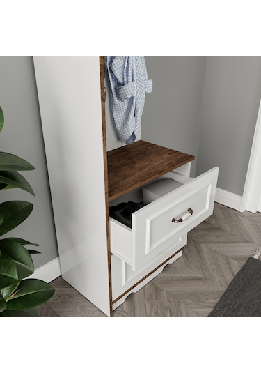 Kznhome Kartopu Modüler Country Portmanto - Tamamı 1. Kalite Mdf