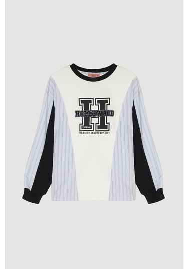 Quzu Ekru Kadın Sweatshirt Swt00267 Ekru