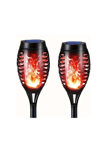 12 Ledli Alevli Solar Bahçe Aydınlatma 5468