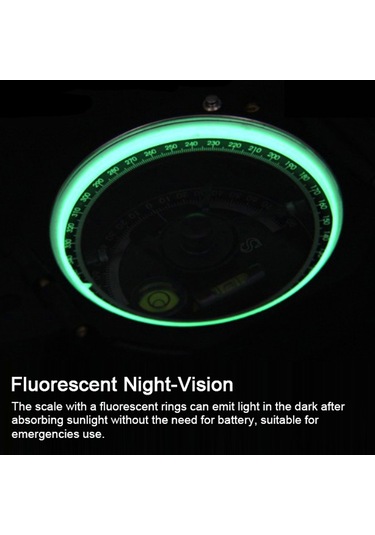 Dofolink Siyah Profesyonel Jeoloji Pusulası - Yön, Eğim, Egim Açıları Ölçer - Akıllımanyetik, Floresan Gece Görüşü - Abs Malzeme İle Dayanıklı - Outdoor Maceralar İçin