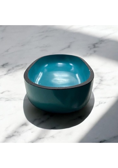 Dekor Dekoratif Tepsi Şık & Modern , Mum Kasesi, Orta Sehpa Obje Çok Amaclı Kase 3