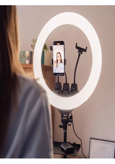 Lcd 6000k Çantalı 360 Dönen 56cm Stüdyo Güzellik Salonu Fotoğraf