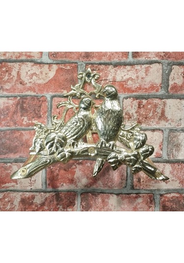 House2Home El Yapımı Pirinç Kuşlu Hortum Askısı