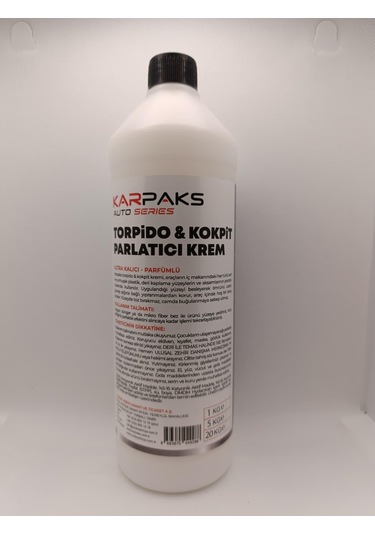 Karpaks Torpido & Kokpit Parlatıcı Krem 1 Lt Araç İçi Plastik Yenileyici