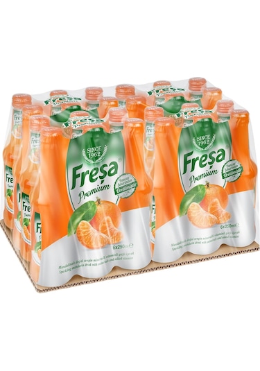 Freşa Premium Mandalinalı Vitaminli Maden Suyu 250 Ml X 24 Adet