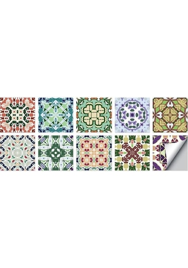 Yeşil&siyah Kristal Çini Kendinden Yapışkanlı 3d Duvar Sticker Mutfak Duvar Kağıdı Duvar Re Odası Banyo Duvar Sticker Dğ. 56866769 Diğer