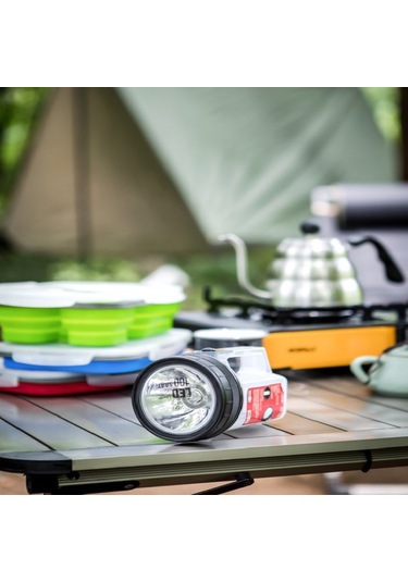 Nurgaz Ng-181 Campout Pilli Led Kamp El Feneri Suya Dayanıklı Siyah