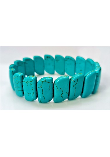 Turkuaz / Firuze Bileklik - Doğaltaş Unisex Bileklik Turkuaz