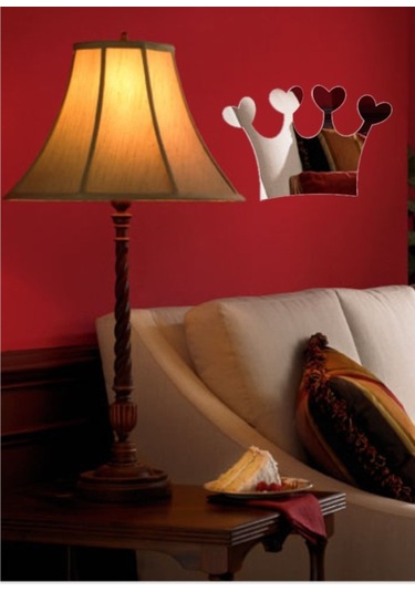 M3 Decorium Taç Dekoratif Ayna Gümüş