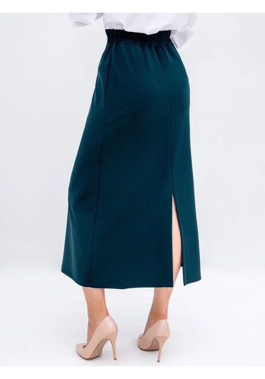 Sm.belıanını Lastikli Uzun Etek 261861028 Koyu Yeşil