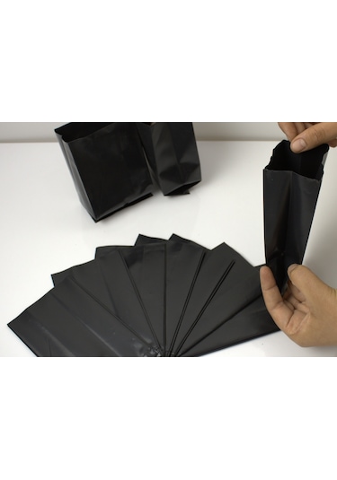 50 Adet Fide Poşeti 9X15 Cm Körüklü Fide Torbası Fidan Poşeti