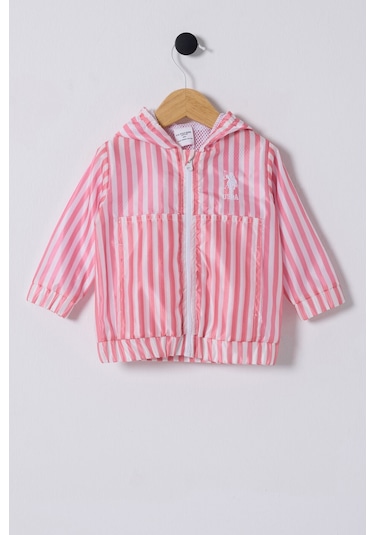 U.S. Polo Assn. U.s. Polo Assn Kız Bebek Pembe Yağmurluk Pembe