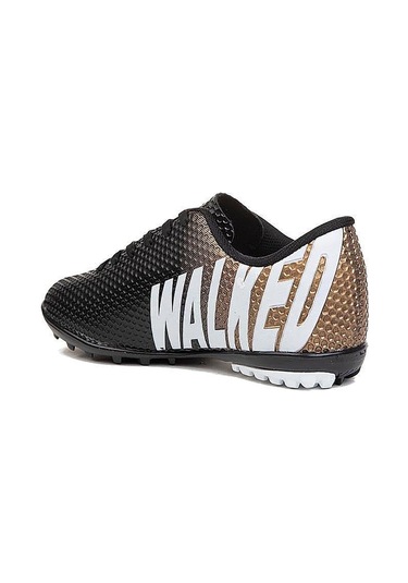 Celira Wlk Siyah Altın Halı Saha Erkek Futbol Ayakkabı Siyah