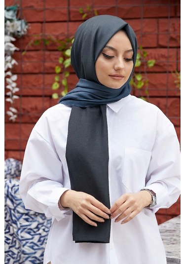 Afvente Degrade Desen Siyah-füme Soft Pamuk Şal Diğer