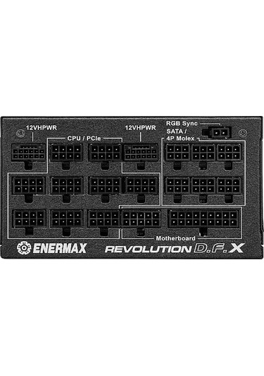 Enermax Revolution D.F. X 1650W 80+ Gold Full Modüler 140 MM Fanlı ARGB Güç Kaynağı