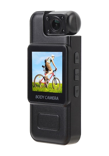 Geeroyoo Giyilebilir Mini Kamera 4k Çözünürlük 130 Geniş Açı 180 Döner Lens Hareket Algılama Döngü Kayıt 1.3" Ekran Sırt Klipsi