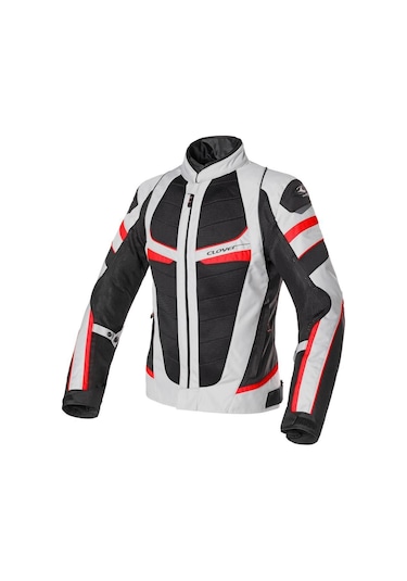 Clover Rainjet-2 Wp Korumalı Motosiklet Montu Kırmızı Gri