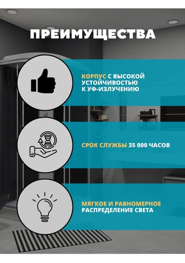 General Lighting Systems Su Geçirmez Tavan Led Aydınlatma 14w 220v 152611690 Beyaz