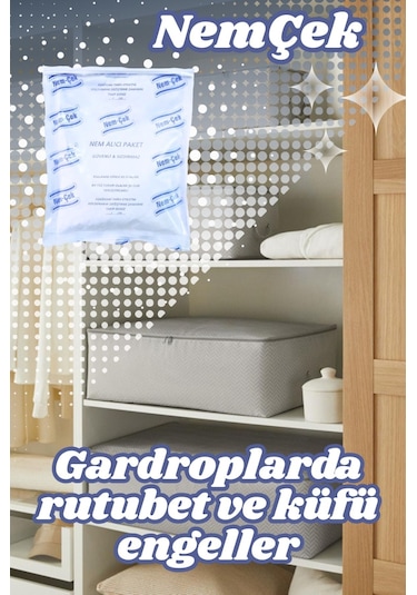 Nemçek Nem Alıcı Tutucu Rutubet Giderici Önleyici Korozyon Önleyici Koku Giderici 250 GR (1 Paket)