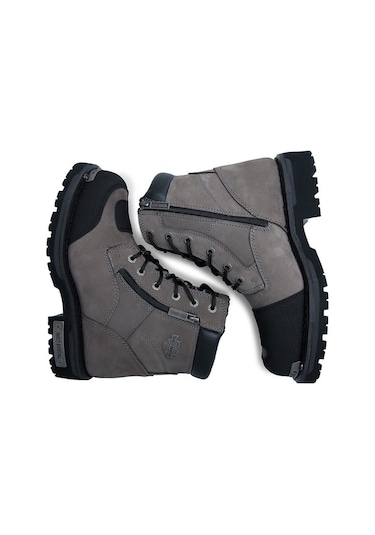 Harley Davidson Erkek Bot 025M100600 Gri Nubuk
