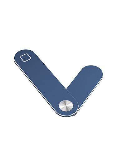 Cbtx Dizüstü Bilgisayar Yan Montajlı Manyetik Telefon Tutucu Çift Ekranlı Dizüstü Bilgisayar Telefon Tutucu - Mavi