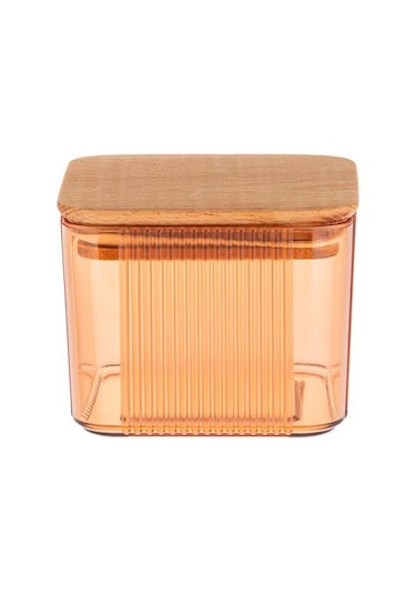 Madame Coco Renard Ahşap Kapaklı Saklama Kabı 500 ML Amber