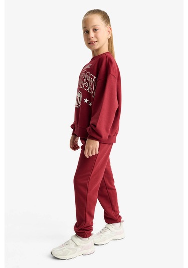 Defacto Bordo Kız Çocuk Alt-üst Takım E6416a8/br281 Bordo