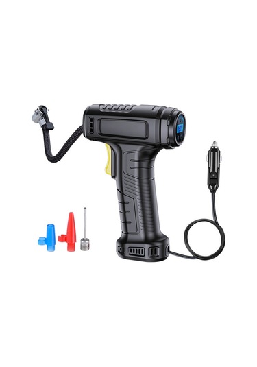 Teltree Araç Hava Pompa, 17 Silindir 20l/dakika Akış, 120w, Sayısal Göstergeli, Otomatik Durma, Led Aydınlatma, Fren Basıncı Ölçüm Ve Ayarlama