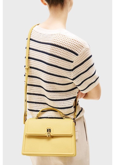 Tommy Hilfiger Bayan Çanta Aw0aw17176 Zqm Sarı Sarı