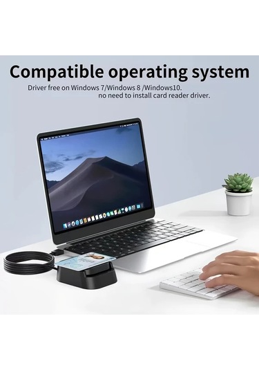 Elmpaly Usb 2.0 Akıllı Kart Okuyucu Ve Nfc İkili Siyah Ic Kart Okuyucu