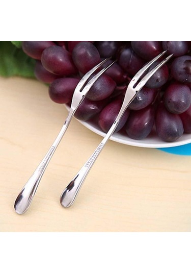 4 Adet Kokteyl Tatlı Çatalı Tadım Paslanmaz Çelik Meze Kek Meyve Çatalı Yeni Diğer