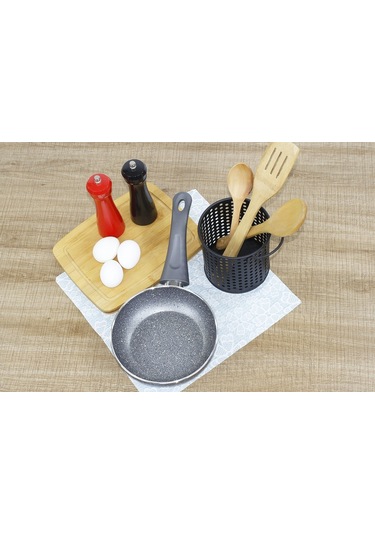 Eminox Tek Kulplu Granit Tava 18 CM