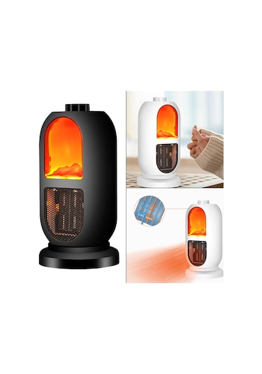 Suntek Mini Kişisel Masaüstü Elektrikli Isıtıcı İç Siyah