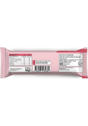 Waspco Protein Bar Çilekli 40g X 16 Adet