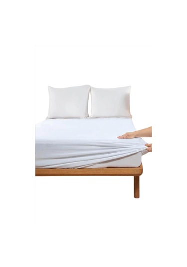 Evony Tek Kişilik 90x200+30 Cm Micro Fitted Alez Sıvı Geçirmez Beyaz
