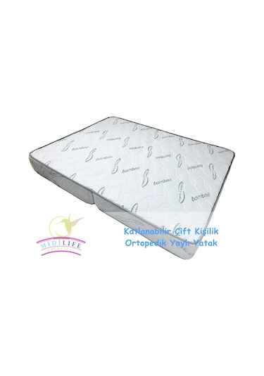 Uzunbebe 150X200 Midilife Bamboo Katlanabilir Çift Kişilik Ortopedik Yatak