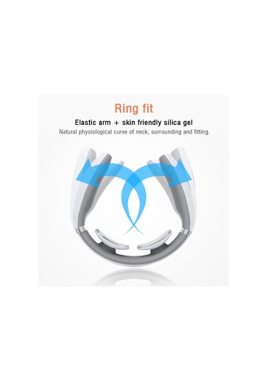 Geeksen Kırmızı Şarjlı Boyun Masaj Cihazı - 6 Mod, 15 Seviye, Isıtma Fonksiyonu, 400mah Pil - Ofis Çalışanları İçin Stres Ve Kas Gerginliği Giderici Çok Renkli