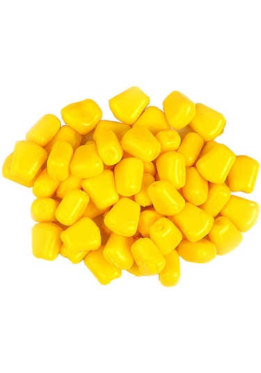10 X 1 Cm Silikon Yumuşak Sarı Mısır Suni Balık Olta Yemi