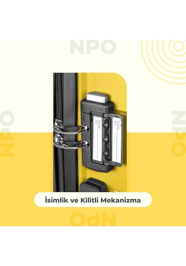 Npo Diamond Pp Polipropilen Küçük Boy Kırılmaz Valiz-sarı Sarı