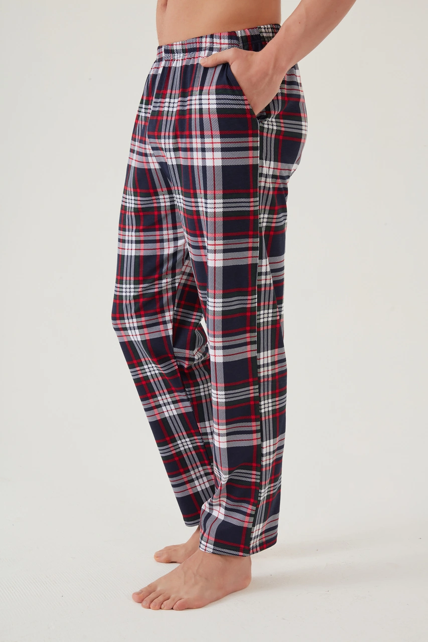 Koza İç Giyim Erkek Pamuklu 2'li Tek Alt Pijama Ke10001 Gri Melanj