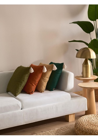 Harvest Harmony 4'lü Kırlent Kılıf Seti Turuncu