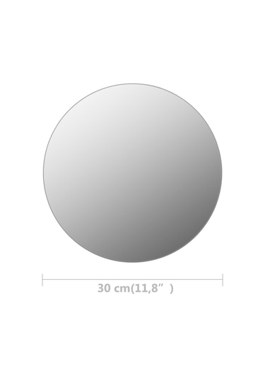 Vidaxl Çerçevesiz Ayna 30 Cm Cam Yuvarlak