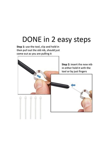 Venturemart Dokunmatik Kalem Uçları Uçları + Tab S7 S7+/s6 Lıte/note10/note20 Için Kalem Klipsi Evren