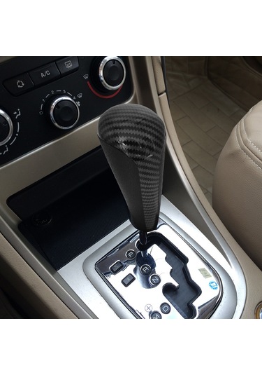 Dofolink Peugeot 206 207 307 408 Citroen C2 C3 Otomatik Vites Döndürücü, Karbon Desenli Pvc+abs, Stylish Ve Dayanıklı, Kolay Kurulum Vites Topu Karbon