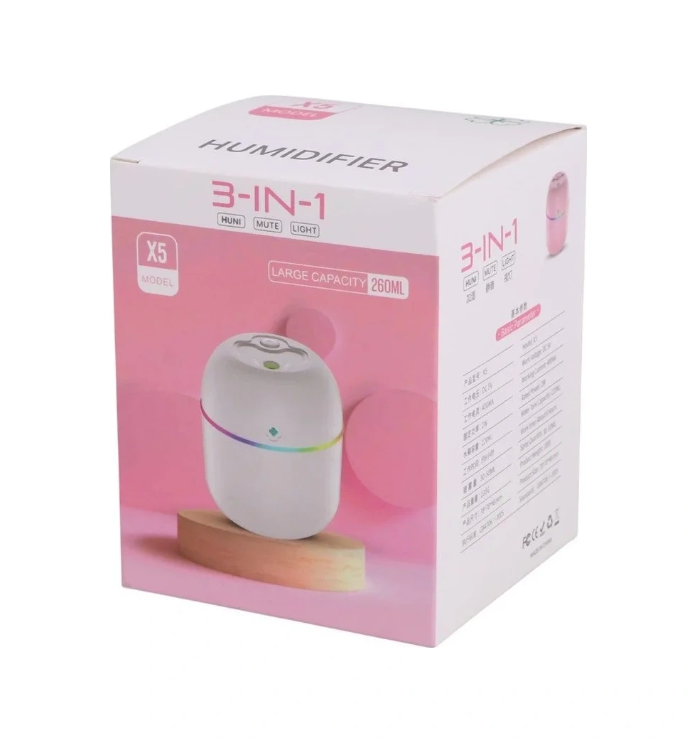 Mini Hava Nemlendirici 3in1 H2o Humidifier220ml 5224 Az-522489g
