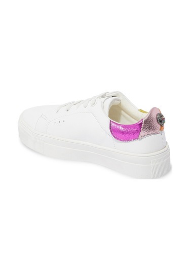 Kurt Geiger Çocuklar Için Mini Deri Spor Ayakkabılar Beyaz