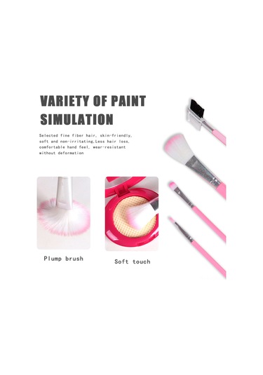 Geekyou Kızlar İçin Eğlenceli Makyaj Seti, 16 Parça Oyun Kosmetik Kiti, Saklama Çantalı Hediye Paketi Çok Renkli