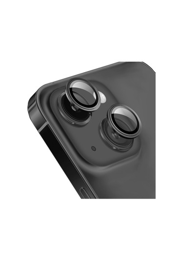 Forzacase İphone 13 İle Uyumlu Kamera Camı Lens Koruyucu Halka Seti - Fc381 Siyah